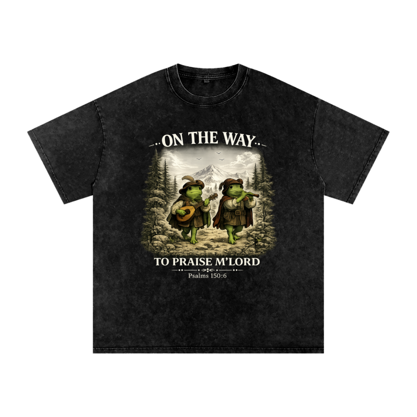 Praise M'Lord Tee (white text version)