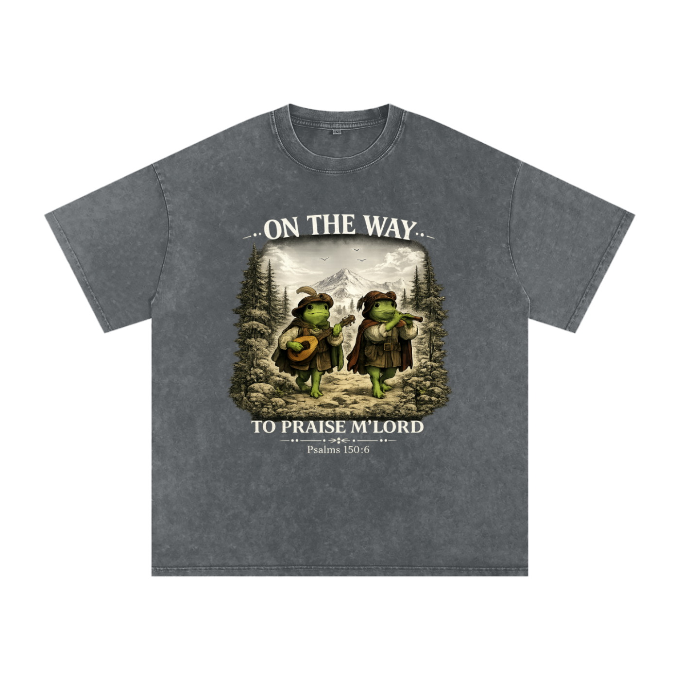 Praise M'Lord Tee (white text version)