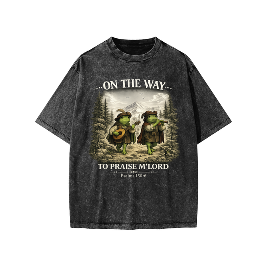 Praise M'Lord Kids Tee (white text version)