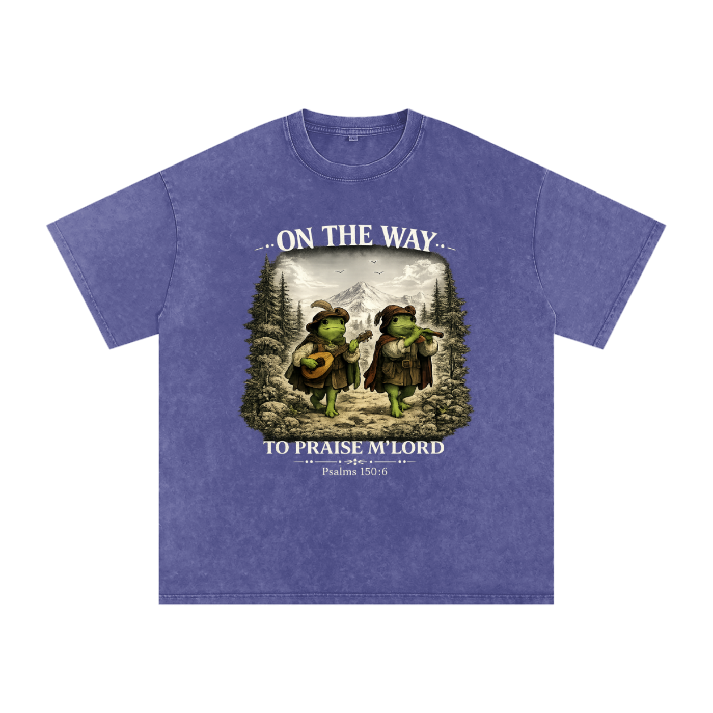 Praise M'Lord Tee (white text version)